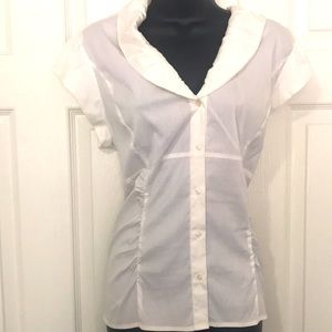 *NEW* Alfani Bright White Stylish Blouse Sz.14